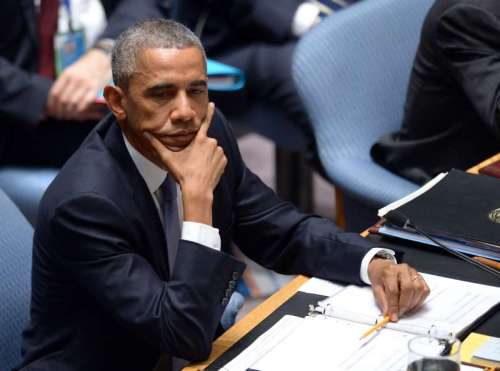 U.S. President Barack Obama presides over a special meeting of the UN Security Council during the 69th session of the United Nations General Assembly, at the UN headquarters in New York, on Sept. 24, 2014. U.S. President Barack Obama on Wednesday urged all states to take "concrete" actions against terrorism, after United Nations Security Council adopted a resolution aimed at tackling foreign terrorist fighters.