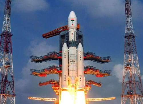  Indian Space Research Organisationâ??s Geosynchronous Satellite Launch Vehicle (GSLV Mark-III) rocket lifts off carrying CARE (Crew Module Atmospheric Re-entry Experiment) from the east coast island of Sriharikota, Andhra Pradesh on Dec. 18, 2014. 