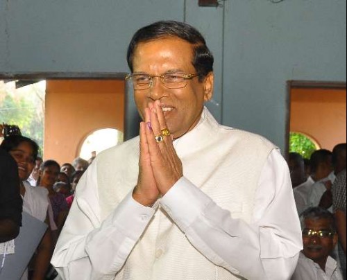 Sri Lanka's president elect Maithripala Sirisena 