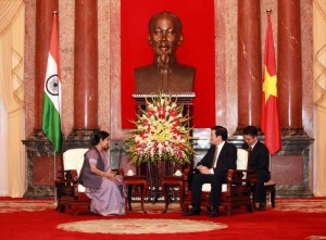 Indian Minister Sushma Swaraj in Vietnam