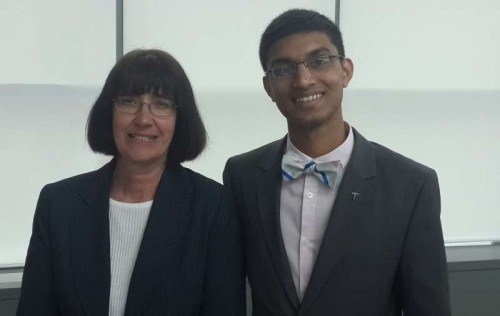 Sherry Williams, President & CEO of Prevent Blindness I Ohio Affiliate with Bradly D'Souza.