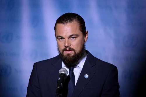 American actor Leonardo DiCaprio attends a ceremony for his designation as UN Messenger of Peace at the UN headquarters in New York, on Sept. 20, 2014. As a UN Messenger of Peace with a special focus on climate change, Mr. DiCaprio will address the UN Climate Summit on Sept. 23 in New York. (Xinhua/Niu Xiaolei)
