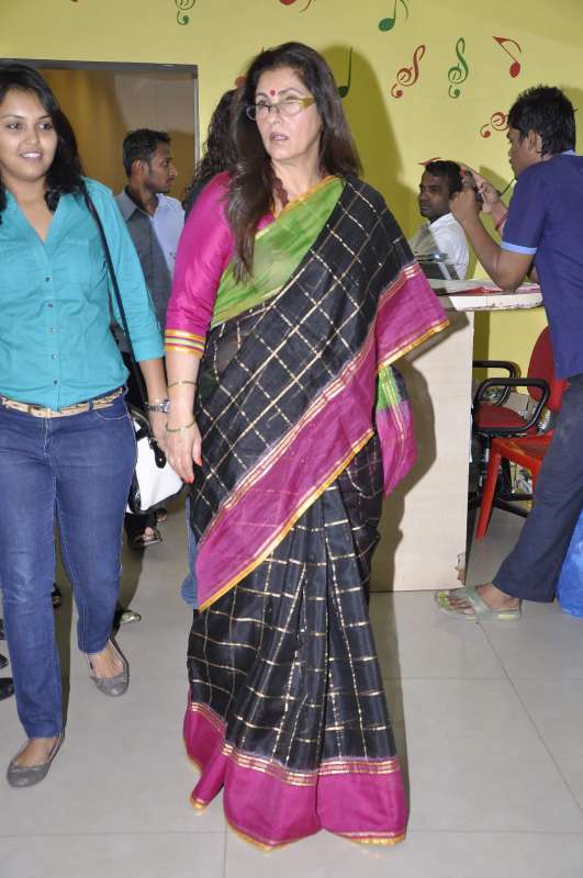 Actress Dimple Kapadia during the promotion of her film What The Fish in Mumbai on Dec.6, 2013. (Photo: IANS)