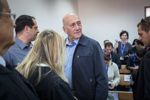Ehud Olmert in court