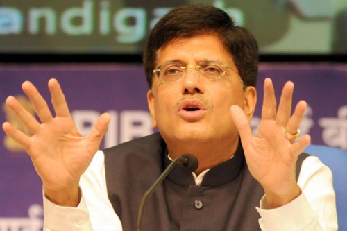 Minister of State with Independent Charge for Power, Coal and New & Renewable Energy Piyush Goyal addresses a press conference in New Delhi. FILE PHOTO