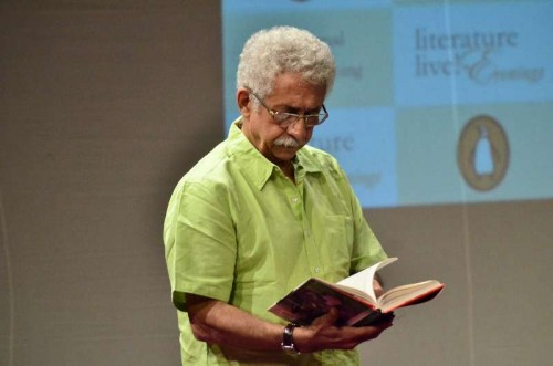 Actor Naseeruddin Shah during the launch of his book 'And Then One Day: A Memoir' in Mumbai on Nov 26, 2014.