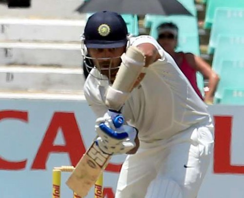 Indian batsman Murali Vijay in action 