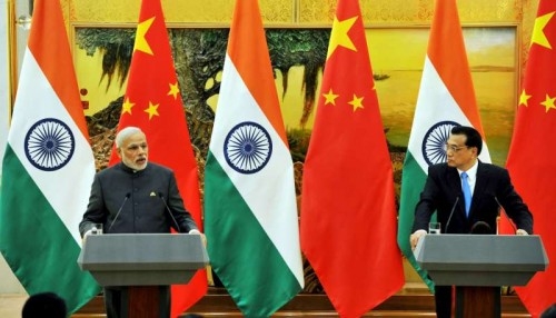 Prime Minister Narendra Modi during a Joint Press Statement with the Chinese Premier Li Keqiang, at Great Hall of People, in Beijing, China on May 15, 2015.