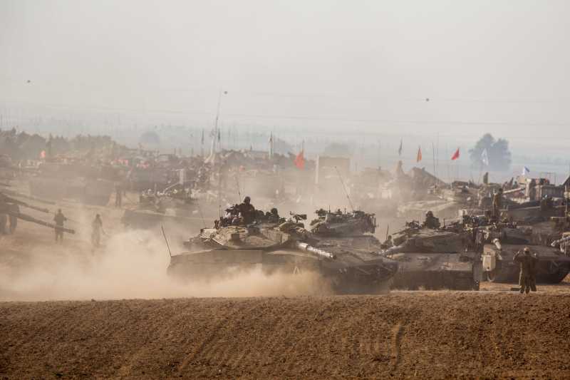 gaza israel army tanks