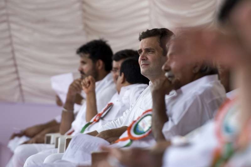 Congress Vice President Rahul Gandhi at  the party meet in Kozhikode