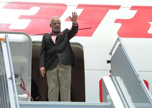 Sydney: Prime Minister, Narendra Modi waves as he arrives in Sydney, Australia on Nov 17, 2014.FILE PHOTO