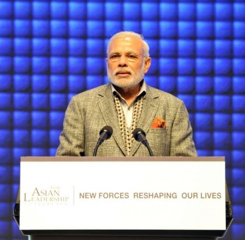 2 Caption: Seoul: Prime Minister Narendra Modi addresses at the 6th Asian Leadership Conference, in Seoul, South Korea on May 19, 2015