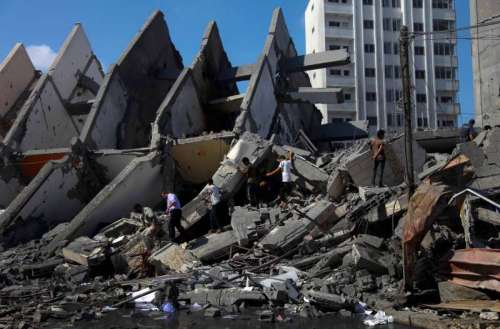 MIDEAST-GAZA-AIRSTRIKE