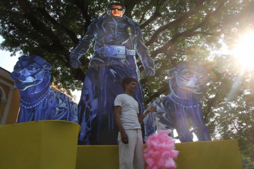 Preparations for the 45th International Film Festival of India (IFFI-2014) underway in Panaji, Goa