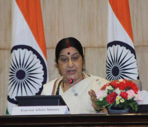 External Affairs Minister Sushma Swaraj 