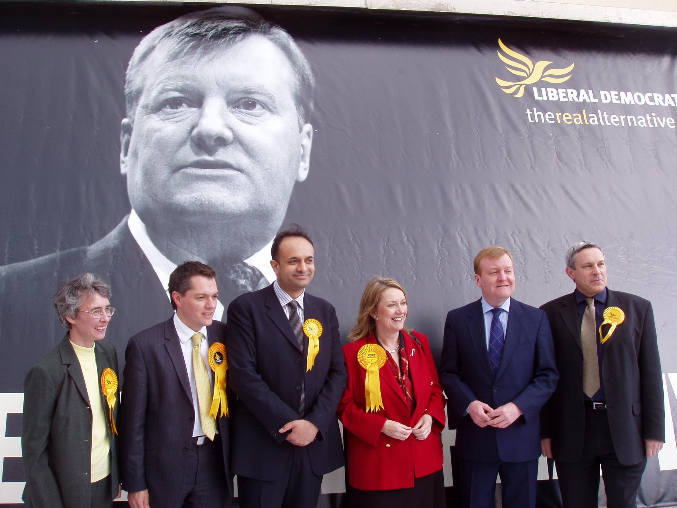 Charles Kennedy during an election campaign in the Midlands - File