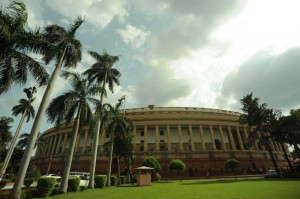 The Indian Parliament, New Delhi on Aug 14, 2014. (Photo: IANS)