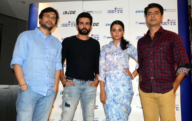 Bollywood actors Jay Bhanushali, Surveen Chawla, Sushant Singh and filmmaker Vishal Panday 