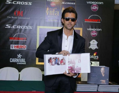 Actor Hrithik Roshan unveils his sister Sunaina Roshan`s book `To Dad with Love` at the 16th edition of International Indian Film Academy (IIFA) Weekend and Awards in Kuala Lumpur, Malaysia on June 6, 2015.