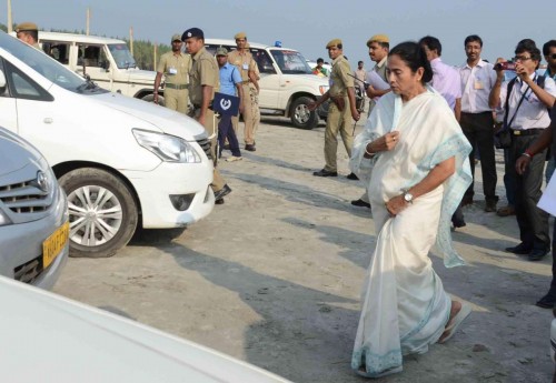 West Bengal Chief Minister Mamata Banerjee visits Sagar Islands in South 24 Parganas of West Bengal 