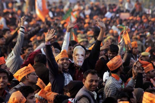  BJP election rally in New Delhi.
