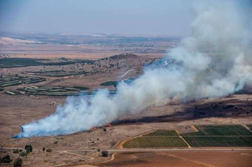 MIDEAST-GOLAN HEIGHTS-SYRIA-MORTARS-ATTACK