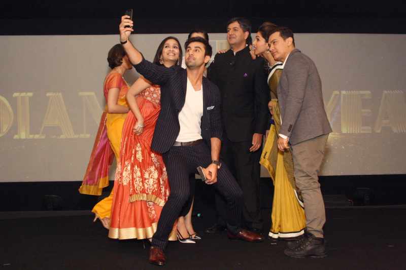 The famous Selfie at NDTV awards event