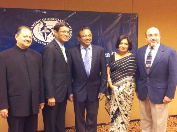 AAPI Executive Officers: Dr. Ajay Lodha, Dr Jayesh Shah, Dr. Narendra Kumar, Dr. Seema Jain, and Dr. Ravi Jahagirdar 