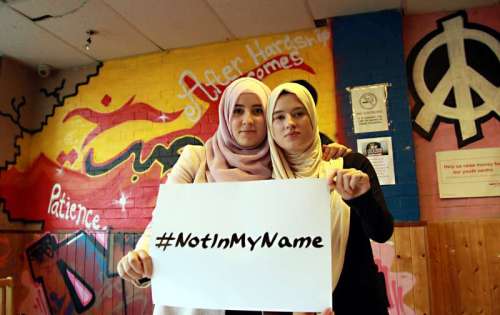 Young British Muslims have come together to launch a social media campaign against ISIS using #notinmyname to register their revulsion and the rejection of terrorist groups actions which claim are in the name of Islam some of its supporters has been led by East London based charity Active Change Foundation in Leytonstone. 