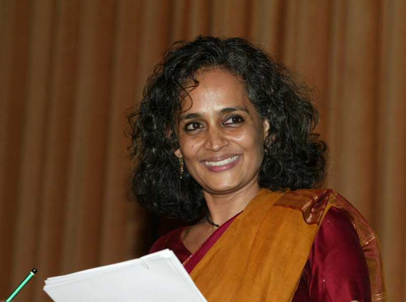 Indian writer Arundhati Roy 