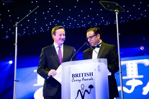 Enam Ali MBE with Prime Minister David Cameron