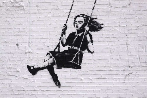 Bansky mural swing