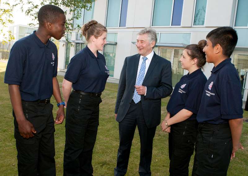 Police and Crime Commissioner Tony Lloyd with new GMP cadets