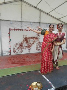 Shantha Rao with Kuchipudi dancer Kopal Vedam