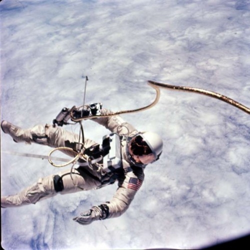 Ed White on spacewalk