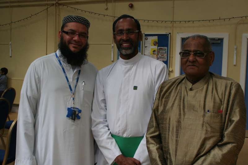 Fr Chiramel with Imam Sidiq Diwan and Ashit Sinha -