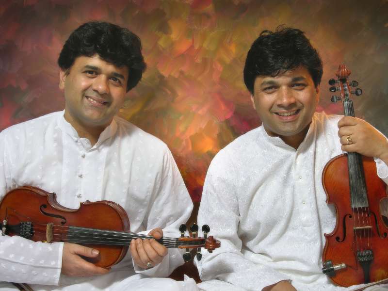 Indian musicians Ganesh and Kumaresh Rajagopalan 