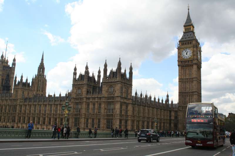 British Parliament House at Westminster Village in London 