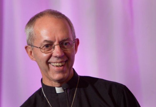 The new Archbishop of Canterbury the Right Reverend Justin Welby, the current Bishop of Durham, who has yet to officially take up his new post, addresses the media at Lambeth Palace in London.