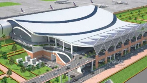 Scale model of Kannur airport 