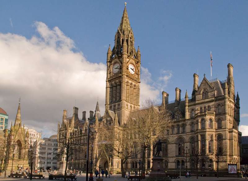 A file photo of Manchester Town Hall