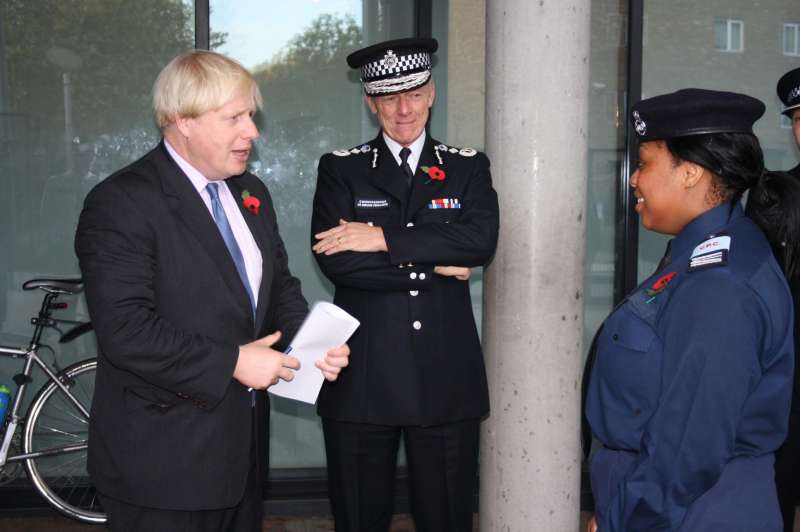 Sir Bernard Hogan-Howe with London Mayor Boris Johnson  