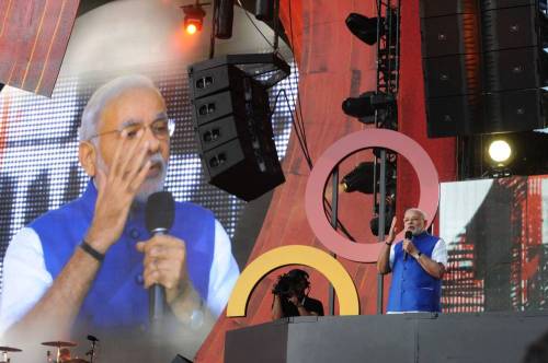Prime Minister Mr Narendra Modi addressing the Global Citizen Festival, at Central Park, in New York