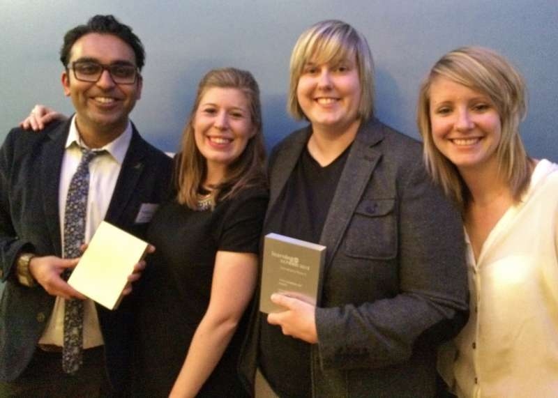 L–R: Professor Neil Chakraborti, Director of the Leicester Centre for Hate Studies, Hannah Tucker, Producer of The Harms of Hate, Hayley Evans, Director of The Harms of Hate and Dr Stevie-Jade Hardy, who was the Lead Researcher for the Leicester Hate Crime Project @C “Credit: University of Leicester”