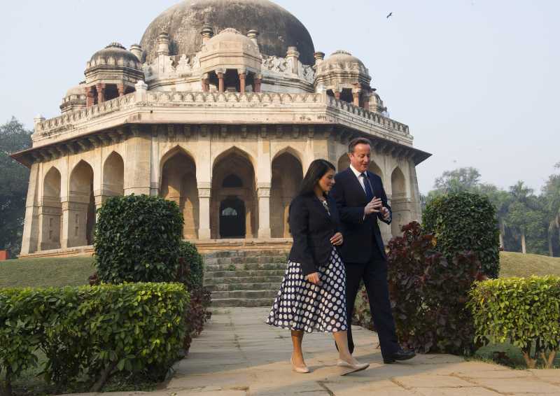 Priti with Prime Minister David Cameron