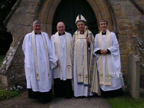 Reverend Canon Alison White on extreme right in a file photo