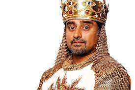 British Asian actor Sanjeev Bhaskar as King Arthur