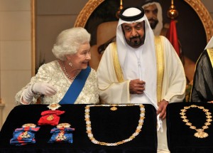 Sheikh Khalifa Bin Zayed and queen