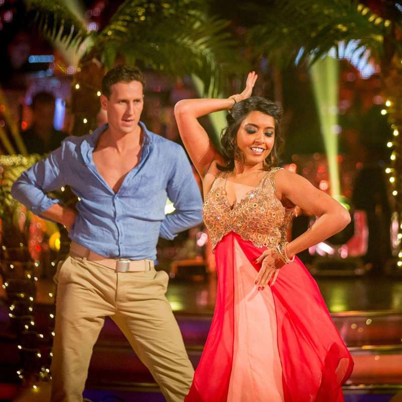 Sunetra Sarkar and her professional partner, Brendan Cole 