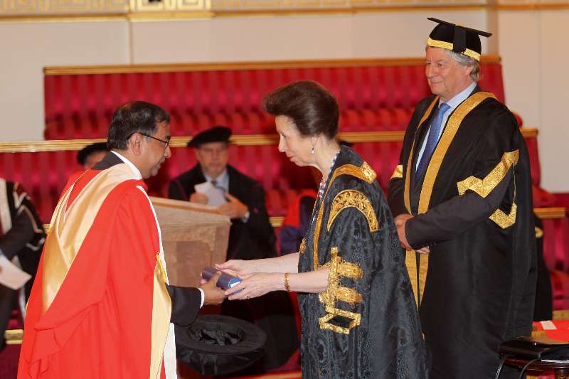 The Ceremony for the Conferment of Honorary Degrees by the University of London, was held at Buckingham Palace, London in the presence of Her Royal Highness The Princess Royal and The Chancellor